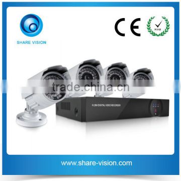 CCTV Distributor Price 4CH 3 in 1 AHD DVR KITs 720P AHD Camera KIT System