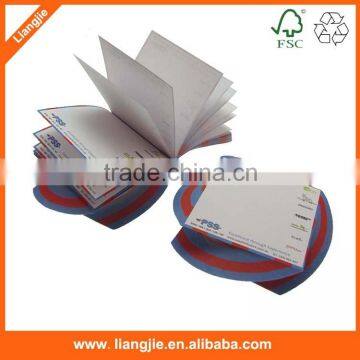 Cheap twisted memo pads,spiral paper block with customized logo printing