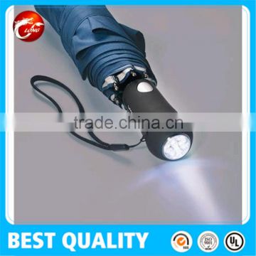 LED light Torch Automatic Sun Rain umbrella