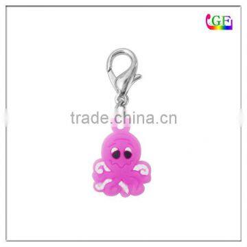 Yiwu Soft pvc rubber mobile phone charm