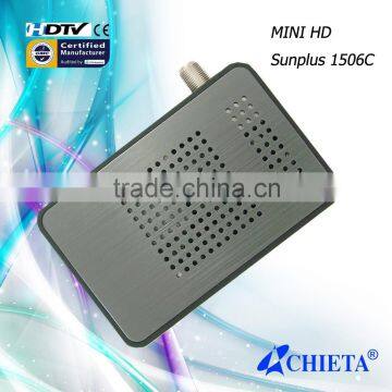 Sunplus1506c Chipset Mini Size Full HD 1080P DVB-S2 Satellite Set Top Box for Home Use