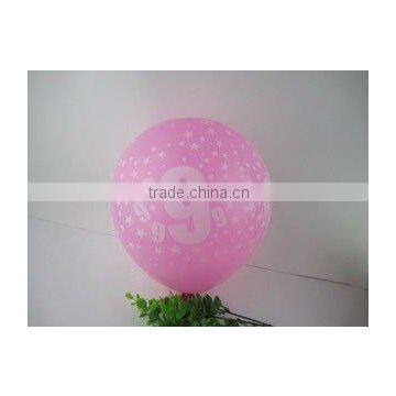 Wholesale Printed Number & Age Latex Balloons,number Age 9/9th Birthday Mixed Latex Balloons for Birthday Party Decorations