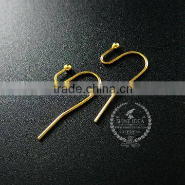 12*21mm brass gold plated kidney earrings hoop DIY jewelry findings supplies 1705042