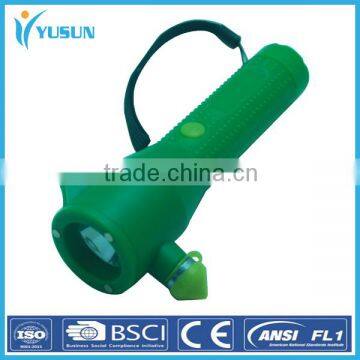 With Safety Hammer Plastic Flashlight