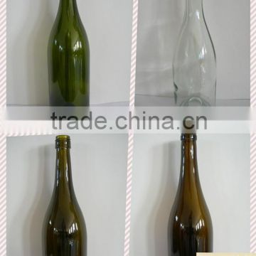 Wine bottle 75cl, glss gar, glass bottle 75cl,colored wine glass bottle, tall glass wine bottle