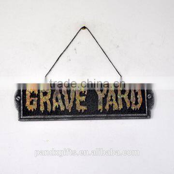 Hanging glitter foam sign for outdoor decoration