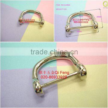 screw d ring for handbags , metal d ring q-0890