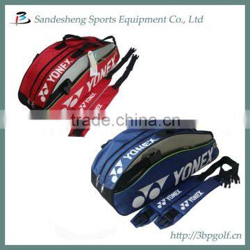 Badminton racket bag with shoe compartment