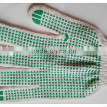 BSSAFETY China Supplier Poly Cotton Knitted Pvc Dotted Safety Gloves, Cheap Work Gloves photo-4