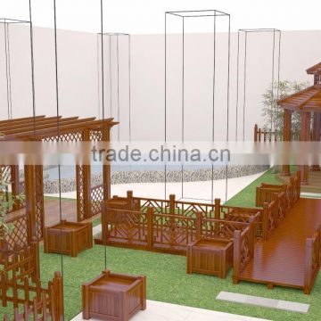 High-property resistant to corrosion aluminum extrusion profile pergola , pavilion, grape shelf