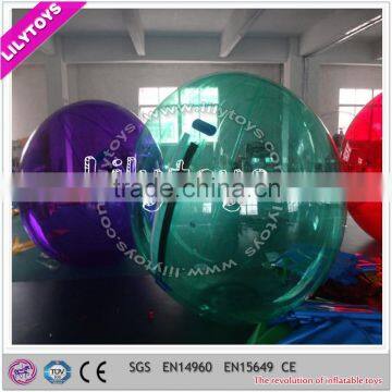 zorbing walking ball, inflatable human hamster ball, human sized ball for water park