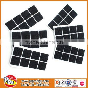 Eco- friendly square shape self-adhesive hook loop patch