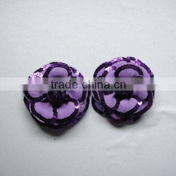 purple Sequin flower fake decoration flower Sequin S019