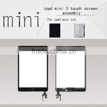 Top ten sell touch screen lcd for ipad mini 3 digitizer assembly with lower price