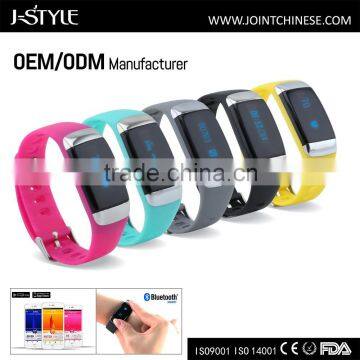 J-style BSCI Factory Digital Sports Tracker Wristband Heart Rate Monitor bluetooth 4.0 bracelet