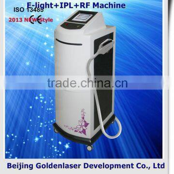 2.6MHZ 2013 Exporter Beauty Salon Equipment Diode Laser E-light+IPL+RF Machine 2013 Medical Aesthetic Latest 808 Diode Laser For Hair Painless