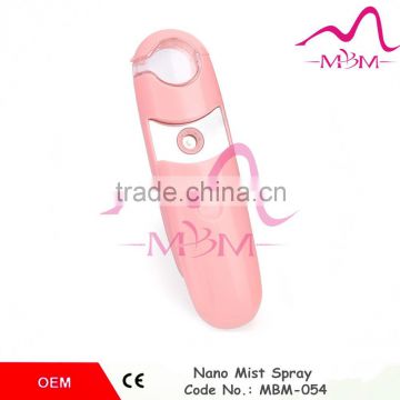 High quality handy battery powered ozone facial steamer device