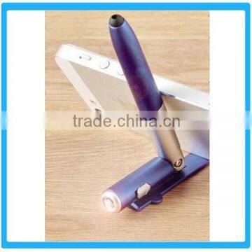 4-in-1 Intergrated Ballpoint Pen With Phone Stand Popular Plastic Functional Pen