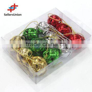 No.1 Yiwu Exporting Commission Agent Wanted Christmas Tree Decoration Promotional Colorful Christmas Ball 12 Pcs Christmas Bell photo-2