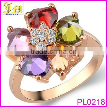 2014 Fashion Trend Elegant Natural Yellow Topaz Rings Mystic