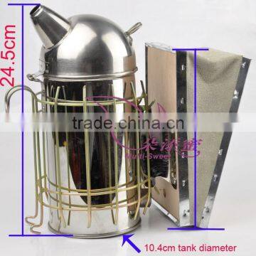 european bee smoker with outer protection for beekeeping