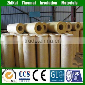 rock wool fire resistant pipe, density 120kg/m3 rock wool pipe