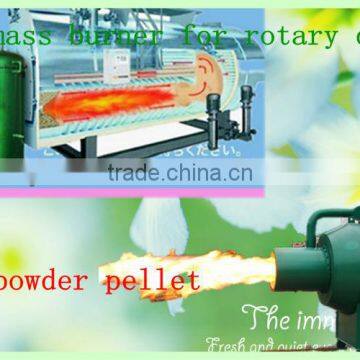 Wood powder biomass burner