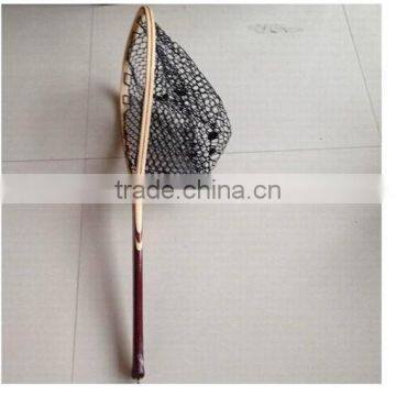 Hand work rubber net, wooden frame fishing nets