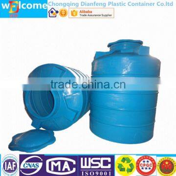 Round Plastic Container with Lid Plastic Product Water Tower 1000L