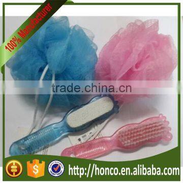 Bath Brush With Pumice Stone and Bath Ball