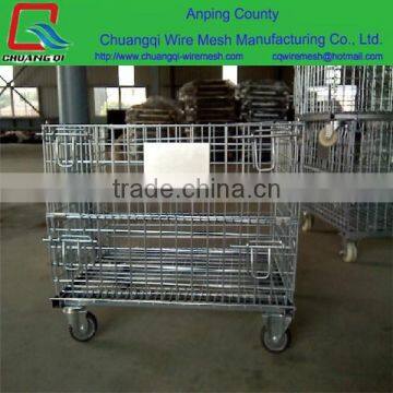 Storage Stackable Steel Wire Mesh Pallet Cage