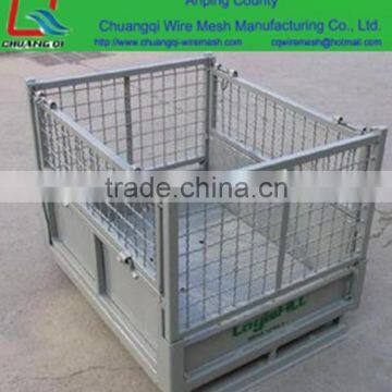 hot sale collapsible galvanized steel storage wire mesh cage