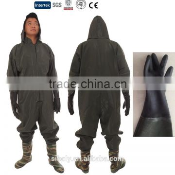 full body waterproof protection custom made china pvc overall workwear