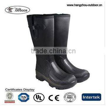 Mens Diamond Texture Rubber Boots, fashion Neoprene Boots, Knee High Fishing Boots