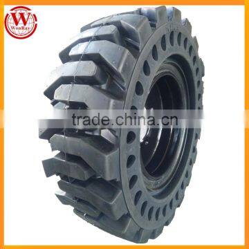 china tyre factory supply solid skid steer tires with wheel 10-16.5