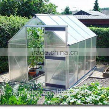 2015 outdoor wholesale aluminium garden greenhouse-4rooms