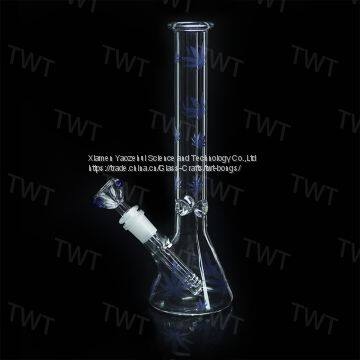 Beaker Base Bongs Glass Bongs Ice Catcher Thickness Glass for Smoking With 14-19 Downstem and 14mm Bowl 10.5