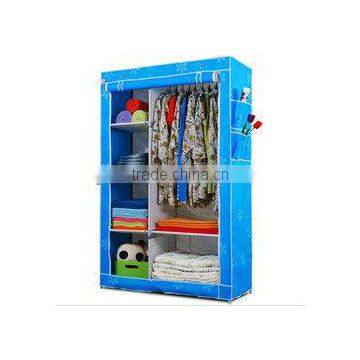 Large Size Metal Furniture Non-woven Wardrobe,Folding Fabric Cloth Wardrobe photo-3