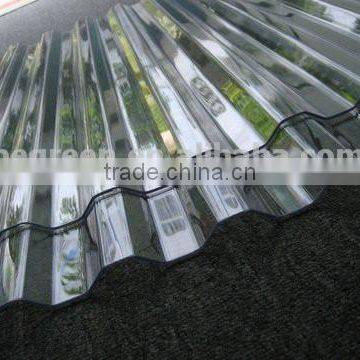 plastic polycarbonate PC 100% clear corrugated plastic new wave roofing sheet for sale