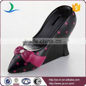 High Heel Shaped Ceramic Coin Box photo-3