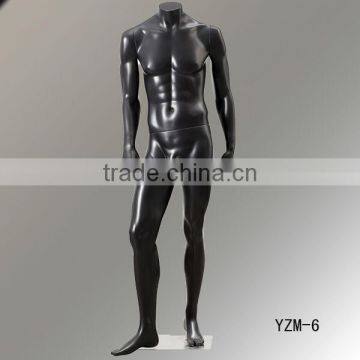 Latest realistic black headless stronger muscle male mannequin