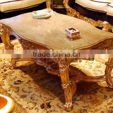 French Style Purple Fabric Living Room Sofa Set/ Luxury Classic Gold Leaf Wooden Carving Sofa photo-3