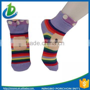 2015 Cotton women fruit cheap sock wholesale price