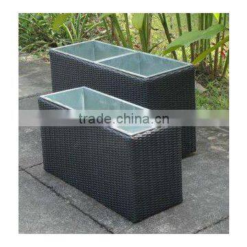 2pcs nice design flower planter Set/metal frame with four-cornered shape/using natural materials /2pcs planter set