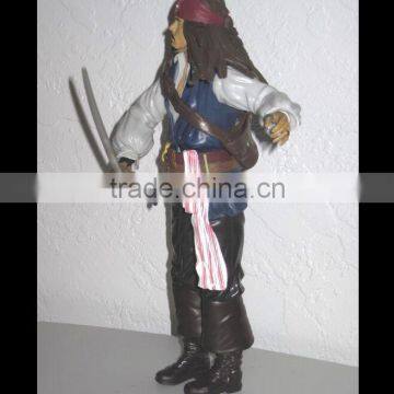 movable pirates of the caribbean action figure,pvc famous movie action figure,collectible pvc movie action figure