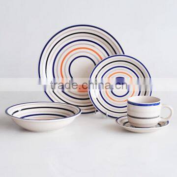 30pcs Ceramic Dinnerware Set With Hand Painting,30pcs Ceramic Dinner Set,30pcs Stonerware Handpainting Dinnerware Set photo-3
