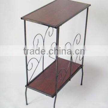 2 Tier Metal Occasional Decorative Magazine Table or Sofa Side Table photo-3