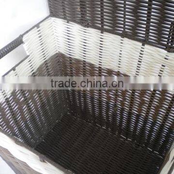 Plastic Material Cheap pp Woven Baskets With Lids photo-3