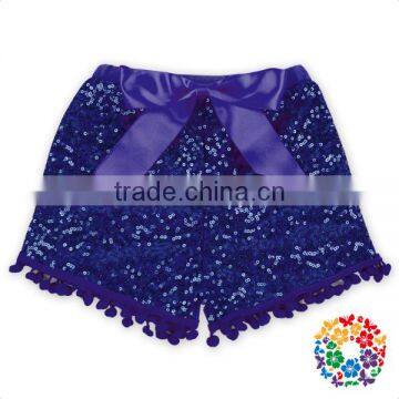 New Style Baby Pom Pom Sequin Shorts Bulk Sequins Shorts For Children Boutique Toddler Sequin Shorts photo-3