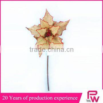 2015 Hot Sale Decorative Nature Linen Giant Artificial Christmas Flowers With Letters photo-5